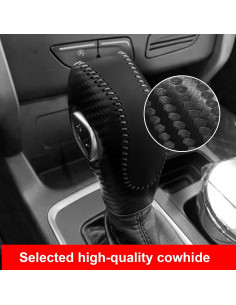 Cubierta de Palanca de Cambios de Cuero VEEVIIY para Ford 2