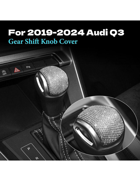 Cubierta de pomo de cambio Audi Q3 2019-2024 HHLOU Brillante