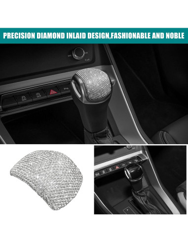 Cubierta de pomo de cambio Audi Q3 2019-2024 HHLOU Brillante