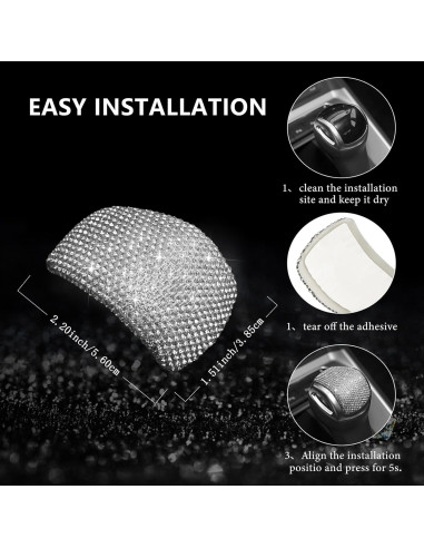 Cubierta de pomo de cambio Audi Q3 2019-2024 HHLOU Brillante