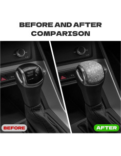 Cubierta de Palanca de Cambios Cristal CONGCONG para Audi Q3 2019-2024 2