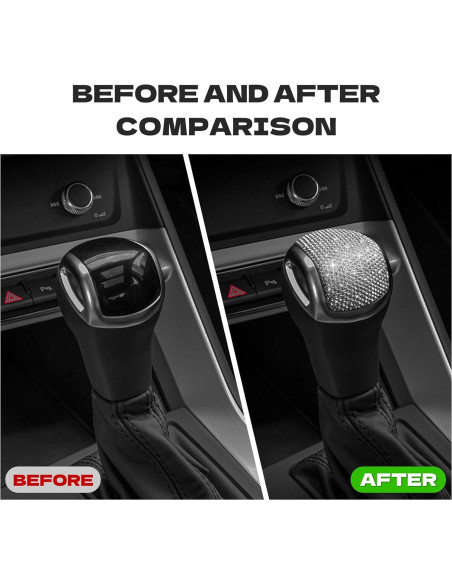 Cubierta de Palanca de Cambios Cristal CONGCONG para Audi Q3 2019-2024