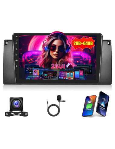Estéreo de coche Android Inefala 9" 2G+64G para BMW E39 E53 M5