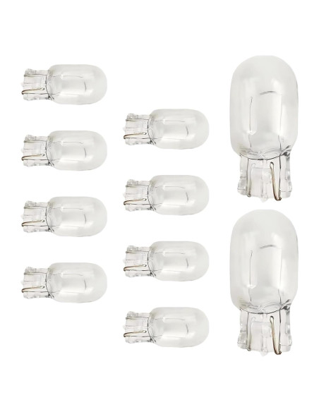 10 Bombillas de Luz de Freno T20 DACIRTY 440 LM Blanco