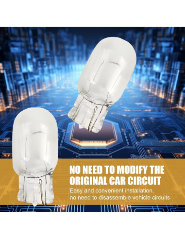 10 Bombillas de Luz de Freno T20 DACIRTY 440 LM Blanco