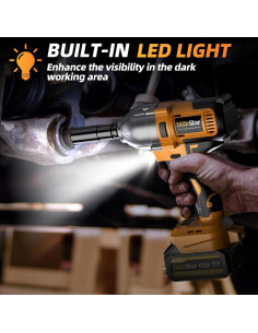 Llave de impacto inalámbrica TaskStar 1/2" 1200N-m 21V 2