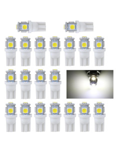 20 Bombillas LED T10 194 6000K Ferianl para Coche