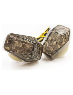 Indicadores LED Ahumados SAMDO para Motocicleta 12V - 2 Piezas