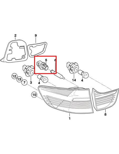 Adaptadores de Socket de Bombilla H21W BAY9S iJDMTOY para BMW