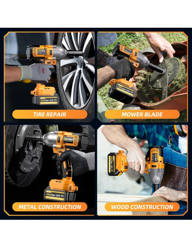 Llave de impacto inalámbrica TaskStar 1/2" 1200N-m 21V