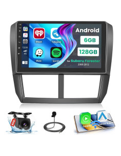 Estéreo Android 15 Hikity 9" para Subaru Forester 2008-2012