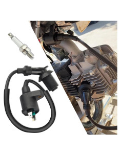 Juego Bobina de Encendido GY6 + Bujía A7TC 50cc-150cc