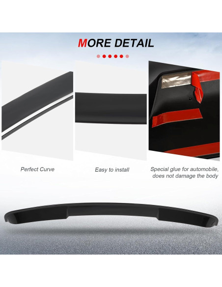 Alerón de Techo para Kia K5 2021-2023 - CCIYU ABS Negro