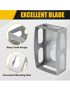 Cortador de Ranura Cuadrada BPOPO para Dewalt y Milwaukee 2