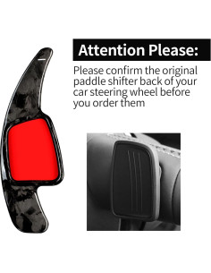 Extensiones de Palanca de Cambio T-carbon Fibra de Carbono Audi 2