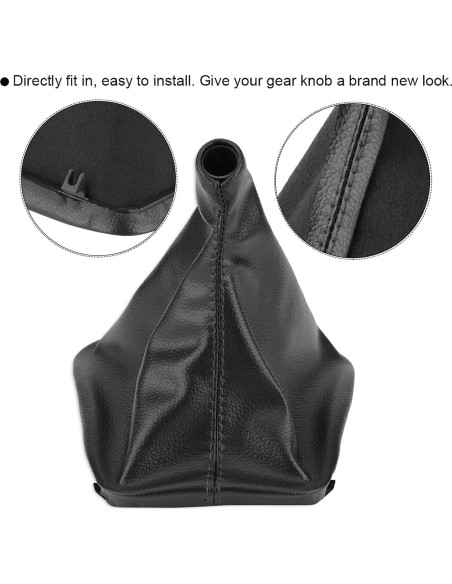 Cubierta de Botón de Cambio Klanata para E34 E36 Z3 - Cuero Artificial