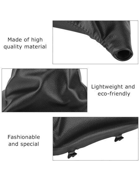 Cubierta de Botón de Cambio Klanata para E34 E36 Z3 - Cuero Artificial