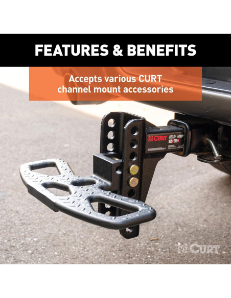 Enganche de Pintle Ajustable CURT 45907 13,000 lbs (5,897 kg)