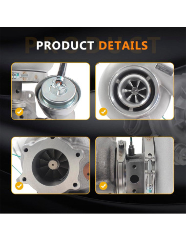 Kit de Turbocompresor TOPAZ B3G para Freightliner L6 12.8L