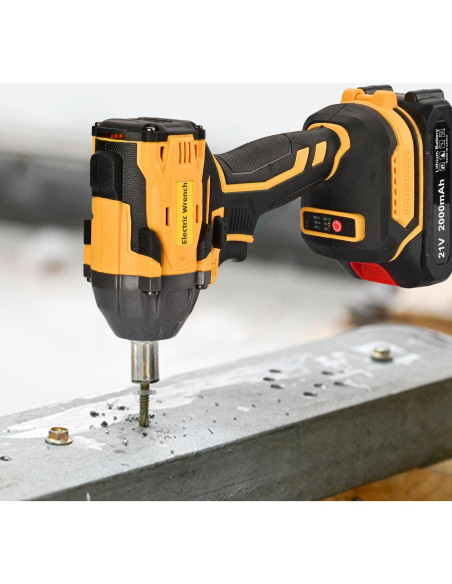 Llave de impacto inalámbrica 300N Herramientas 007 21V 2 baterías