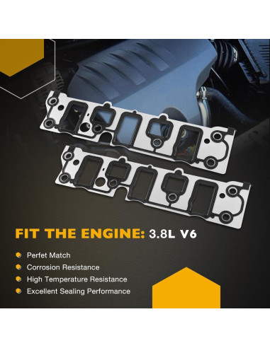 Juego de Juntas Colector de Admisión 3.8L Gledewen Compatible