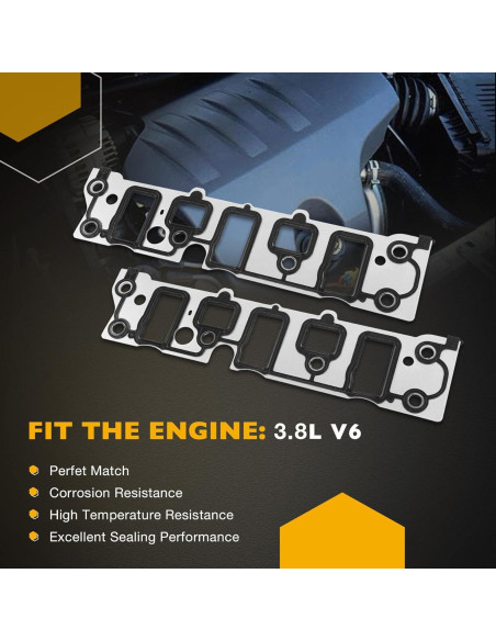 Juego de Juntas Colector de Admisión 3.8L Gledewen Compatible