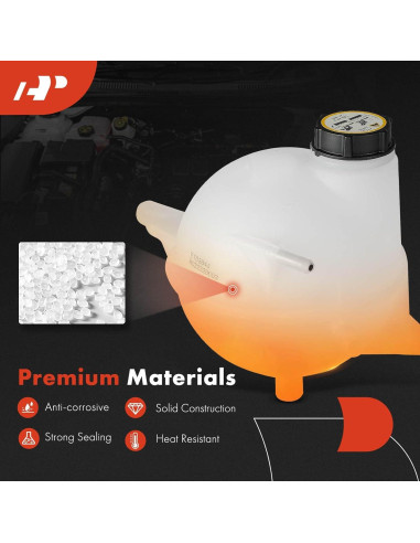 Tanque de Recuperación de Refrigerante A-Premium con Tapa para Ford Transit 2015-2019