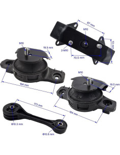 Juego de Montajes de Motor y Transmisión Subaru 2.0L CVT 2