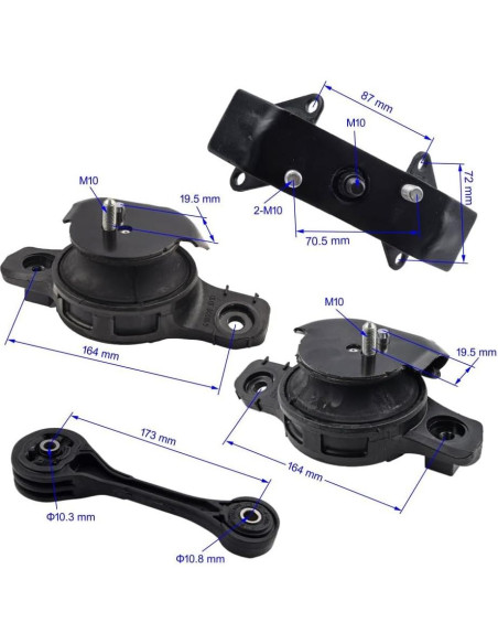 Juego de Montajes de Motor y Transmisión Subaru 2.0L CVT