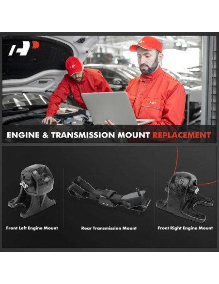 Juego de Montajes de Motor A-Premium 3 Piezas para Ram 2500 3500 2010-2015