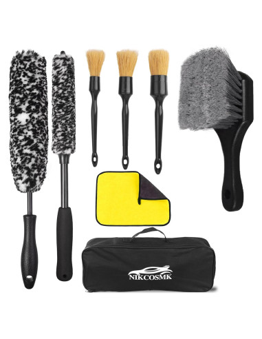 Kit de Cepillos de Limpieza de Ruedas NIKCOSMK 8 Piezas