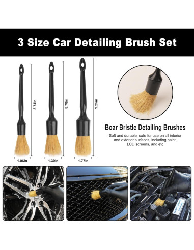 Kit de Cepillos de Limpieza de Ruedas NIKCOSMK 8 Piezas