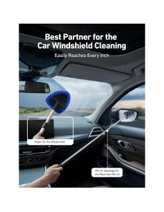 Limpiaparabrisas Extensible AstroAI 99 cm con Paños Microfibra 2