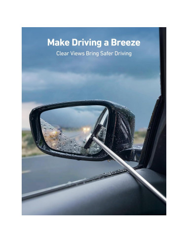 Limpiaparabrisas Extensible AstroAI 99 cm con Paños Microfibra