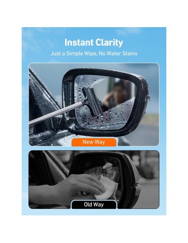 Limpiaparabrisas Extensible AstroAI 99 cm con Paños Microfibra