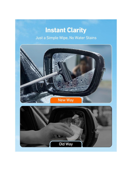 Limpiaparabrisas Extensible AstroAI 99 cm con Paños Microfibra