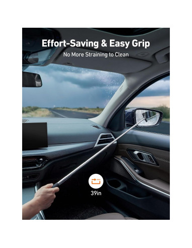 Limpiaparabrisas Extensible AstroAI 99 cm con Paños Microfibra