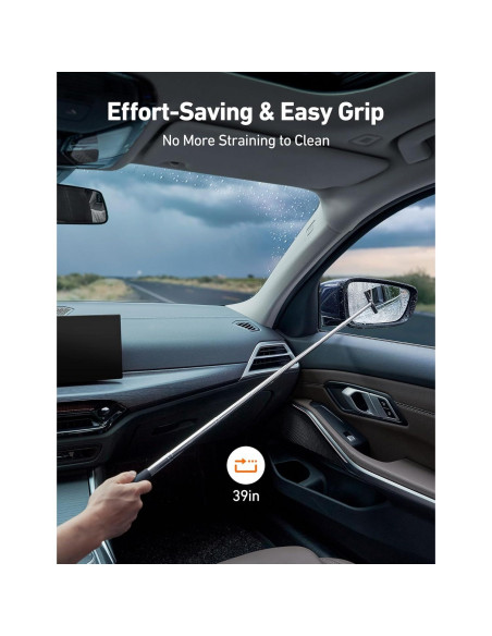 Limpiaparabrisas Extensible AstroAI 99 cm con Paños Microfibra