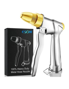 Boquilla de Manguera de Jardín ESOW de Metal 4 Patrones