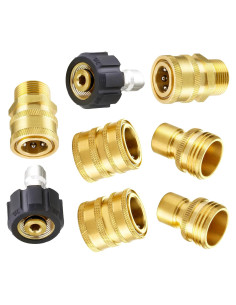 Conjunto de Adaptadores de Lavadora a Presión M MINGLE 8 Piezas
