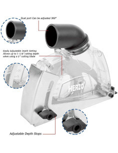 Protector de Polvo HERZO para Amoladora Angular 19cm 2