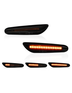 Luces de Marcador Lateral LED DERMOKA Ámbar Secuencial 2pcs