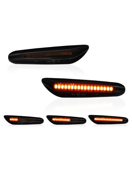 Luces de Marcador Lateral LED DERMOKA Ámbar Secuencial 2pcs