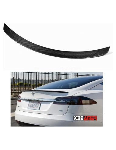 Alerón de Fibra de Carbono ICBEAMER para Tesla Model S 2012-2023