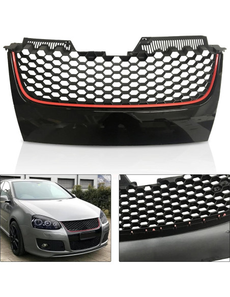 Rejilla de Malla Superior PartsFlow VW GTI Jetta 2006-2009