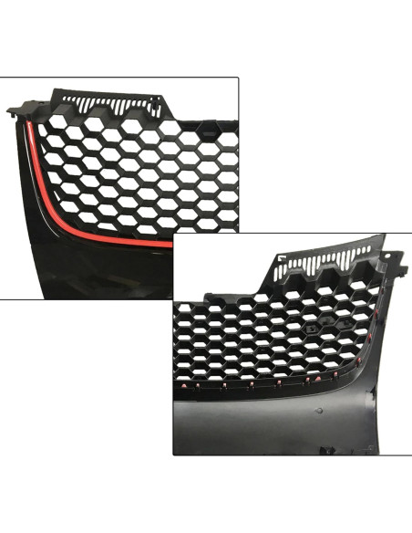 Rejilla de Malla Superior PartsFlow VW GTI Jetta 2006-2009