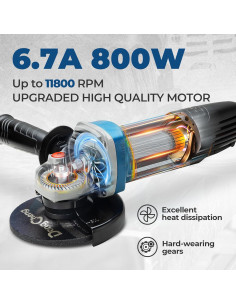 Amoladora Angular DongCheng DSM14-115 800W 11,800 RPM 2