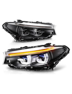Faros Proyector U-Halo LED 3 Etapas DNA MOTORING BMW G30 2017-2020