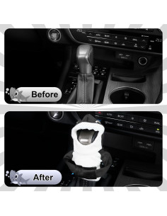 Funda de Cambio de Marchas SINGARO Negra Universal para Coche 2