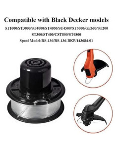 Bobina de Trimmer Black and Decker RS-136 20 pies 0.165 cm 2